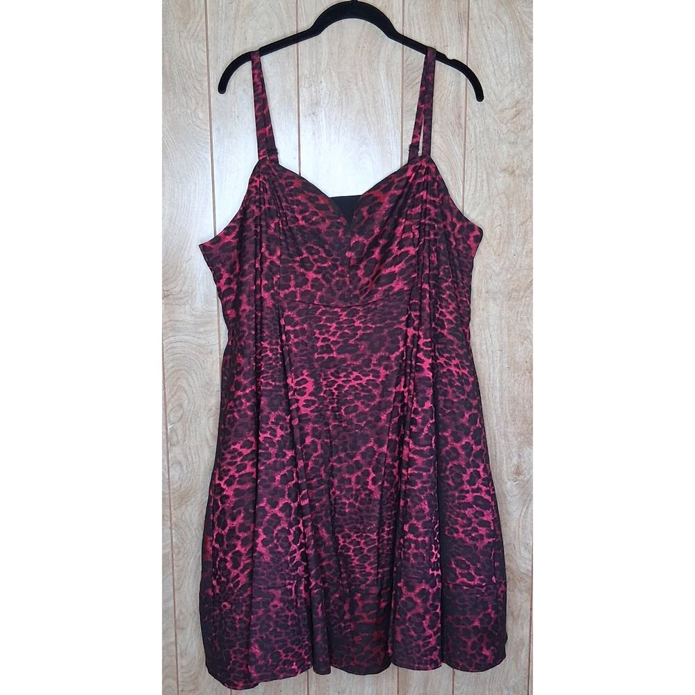 Torrid Betsey Johnson Pink Leopard Mini Dress Size 20 NWT